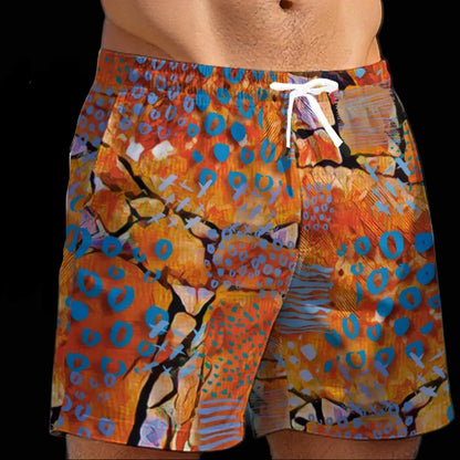“Azure Canyon” Men's Beach Shorts