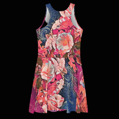 “Celestial Bloom” Women's Sleeveless Dress
