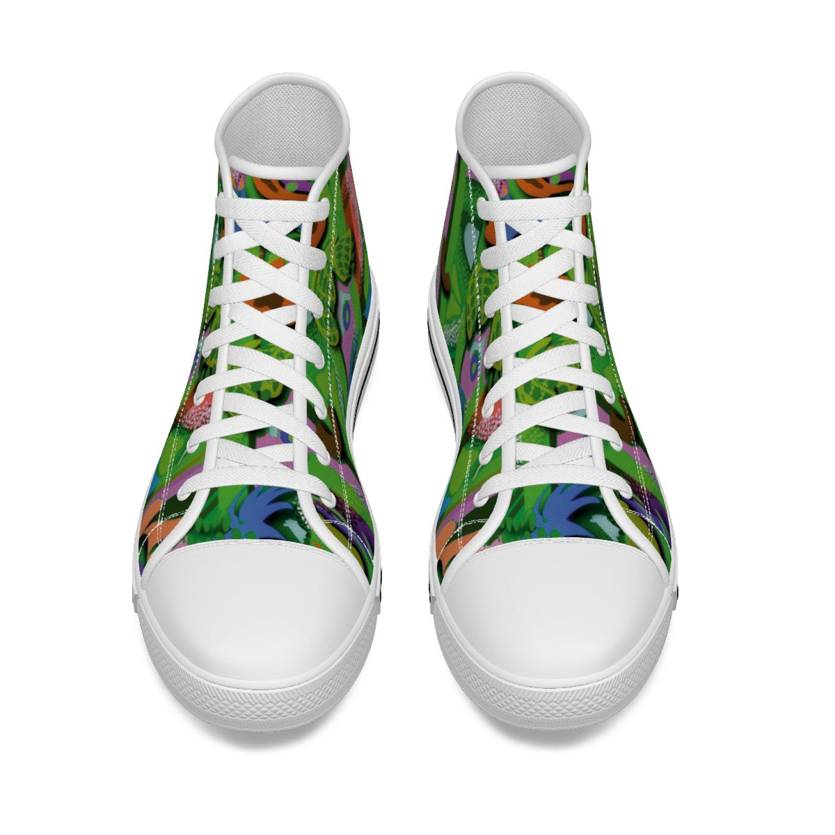 “Labyrinth Green” Kid's Canvas Shoes