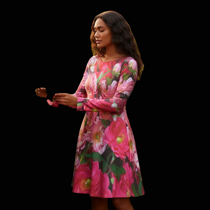 “Summer Blush”  Women's Crew Neck Dress