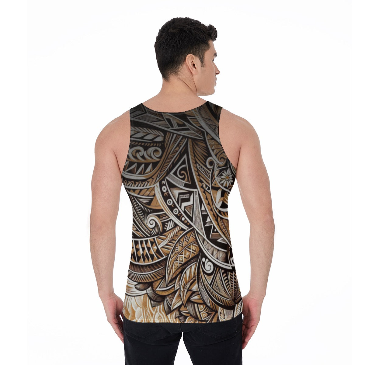 “Earthen Echoes” All-Over Print Men's Tank Top