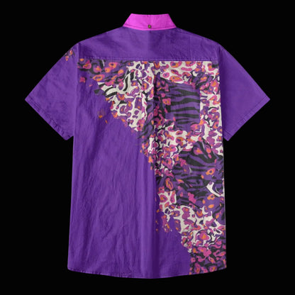 “Berry Crush Pink Collar” Men's Breathable Cotton Shirt|125GSM