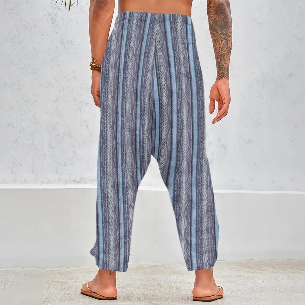 “Lightfall Feathers” Men’s Harem Pants
