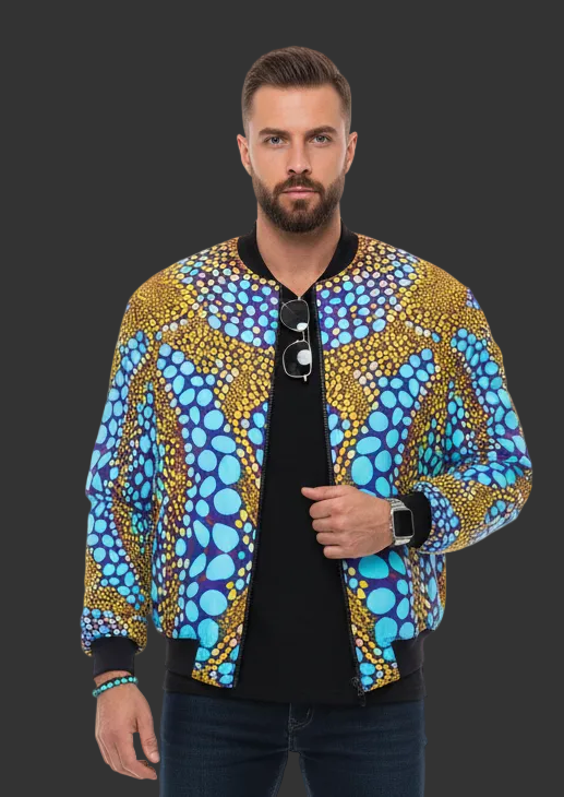 “Sunstone” Men's Bomber Jacket With Sleeve Pocket