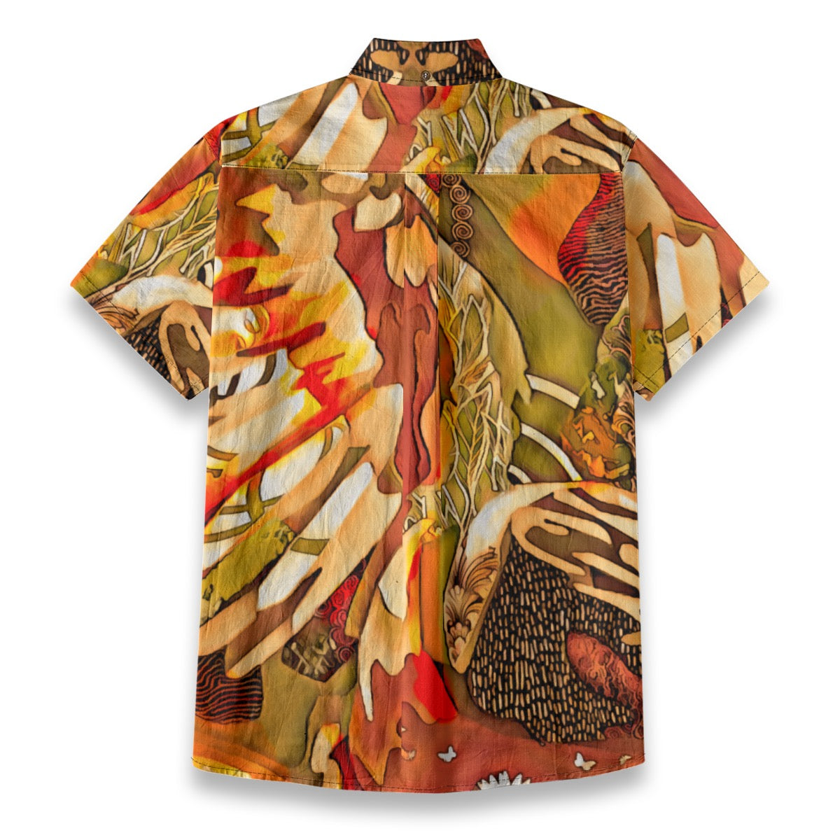 “Autumn Tapestry” Men's Breathable Cotton Shirt|125GSM