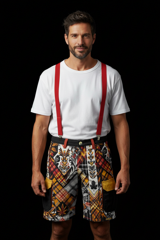 “Tartan 25 V3” Print Men's Cargo Shorts