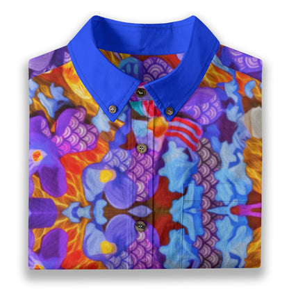 “Delirium” Men's Breathable Cotton Shirt|125GSM