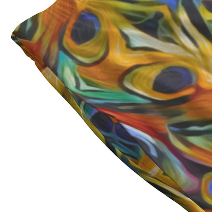 “Exotic Rhythms” Women's Long Maxi Skirt With Pockets