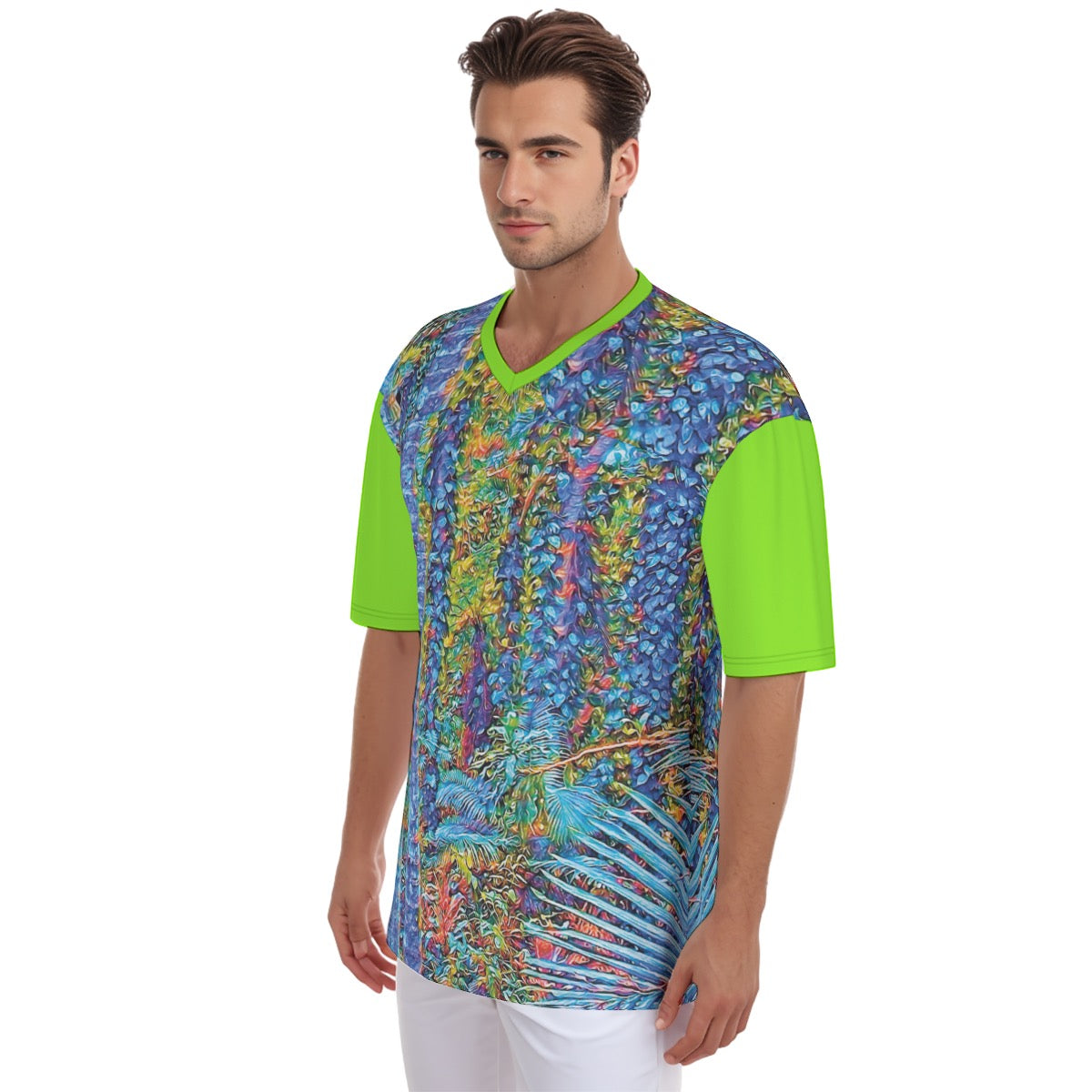 “Flouro Jungle” Men's Football  Jersey