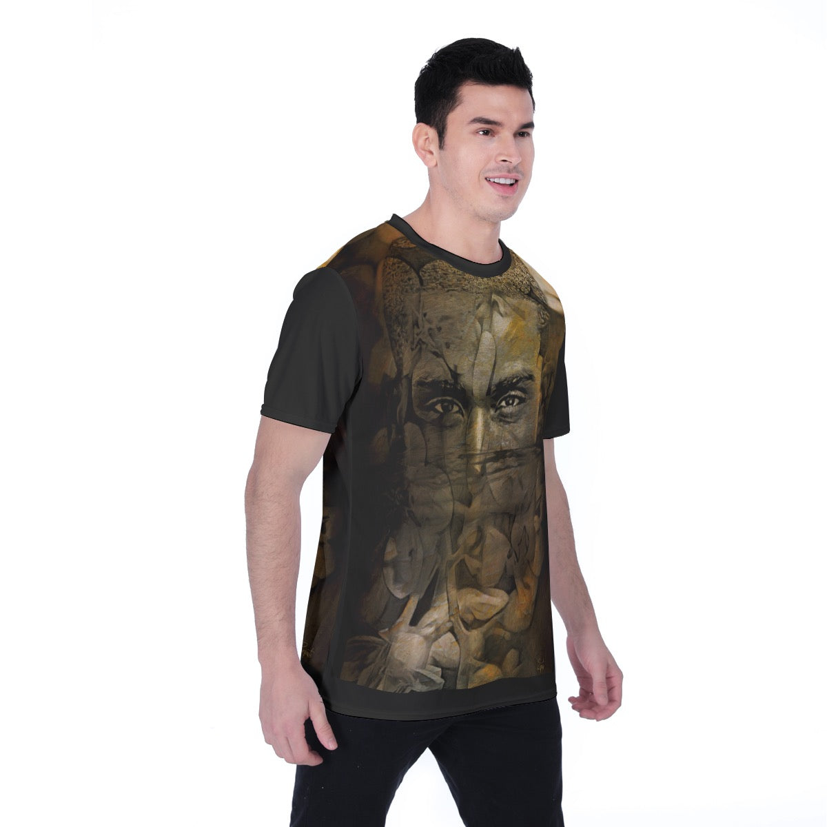 “Poly Flora” Men's T-shirt | Birdseye