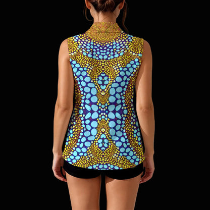 “Sunstone” Women's Sleeveless Blazer-Style Vest