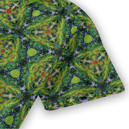 “Echo Green” Men's Breathable Cotton Shirt|125GSM