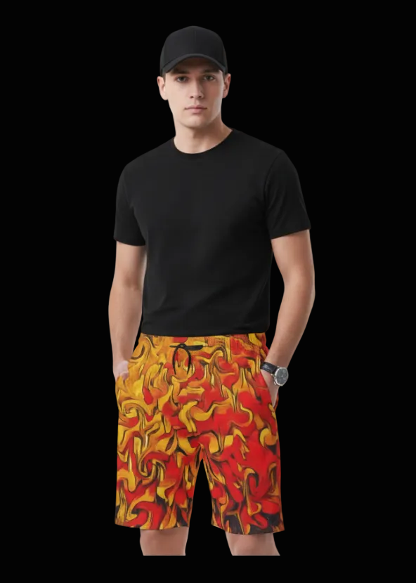 “Fire Storm” Men's Casual Short Pants
