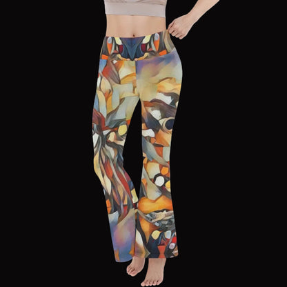 “Outback Hues “ Women's Reversible High-Waisted Yoga Pants