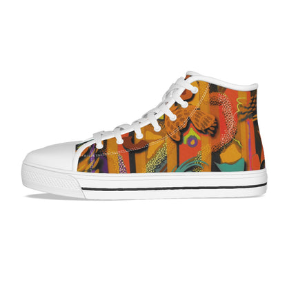 “Labyrinth Mustard” Kid's Canvas Shoes