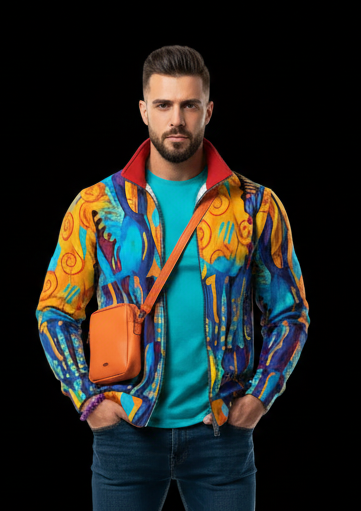 “Oceanic” Men's Thick Knit Fleece Jacket