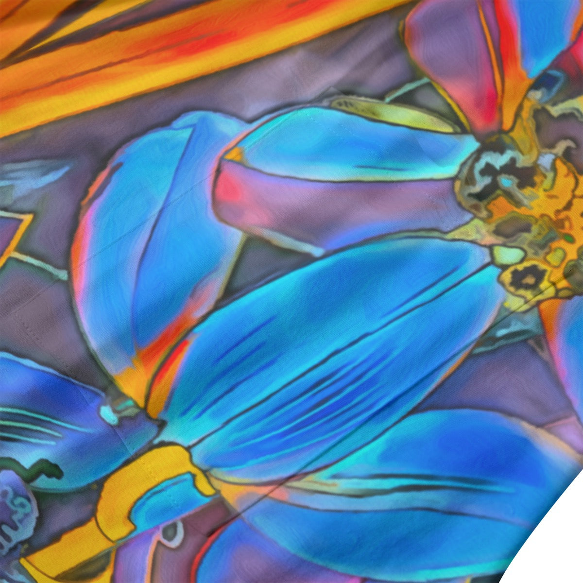 “Electric Bloom” Women's Dress | 180GSM Cotton