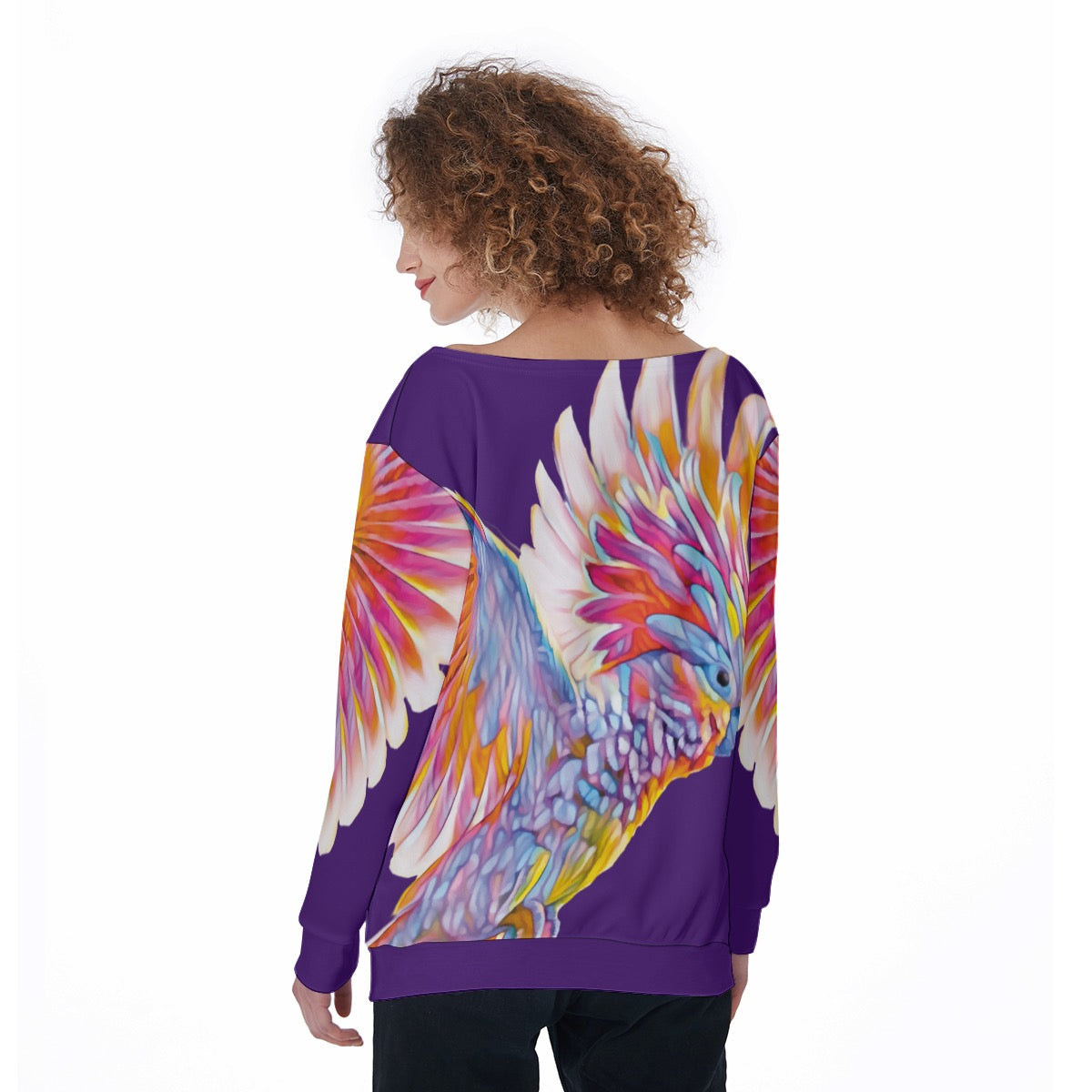 “Major Mitchell” Women's Off-Shoulder Sweatshirt