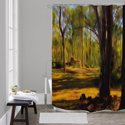 “Ole Rex” Shower Curtains.