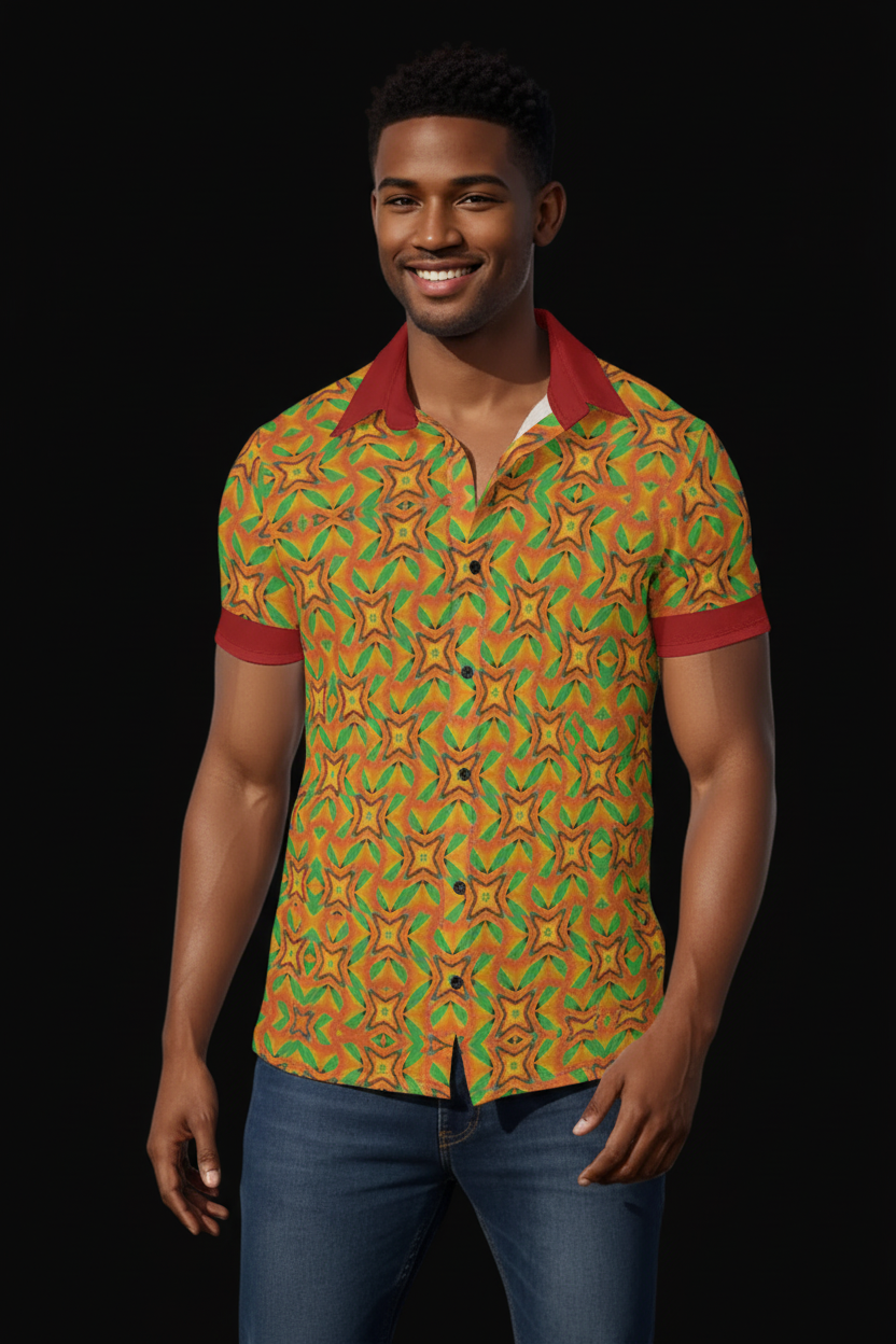 “Warm Parquet”  Men's Shirt