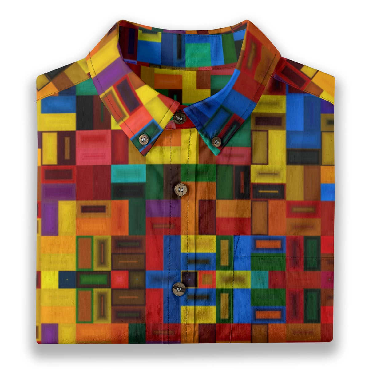 “Blocked” Men's Breathable Cotton Shirt|125GSM