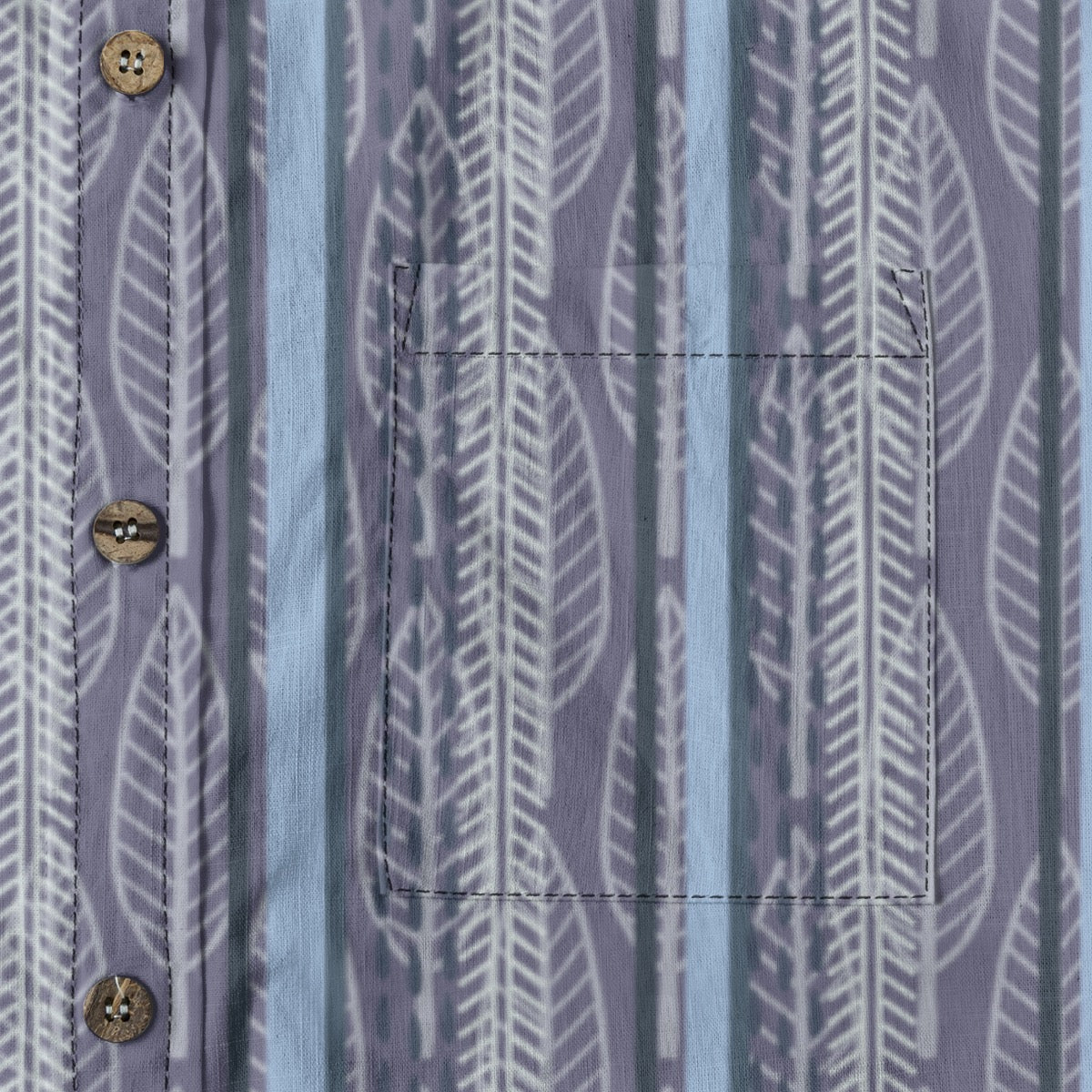 “Lightfall Feathers” Men's Casual Lapel Long Sleeve Shirt|125GSM Cotton