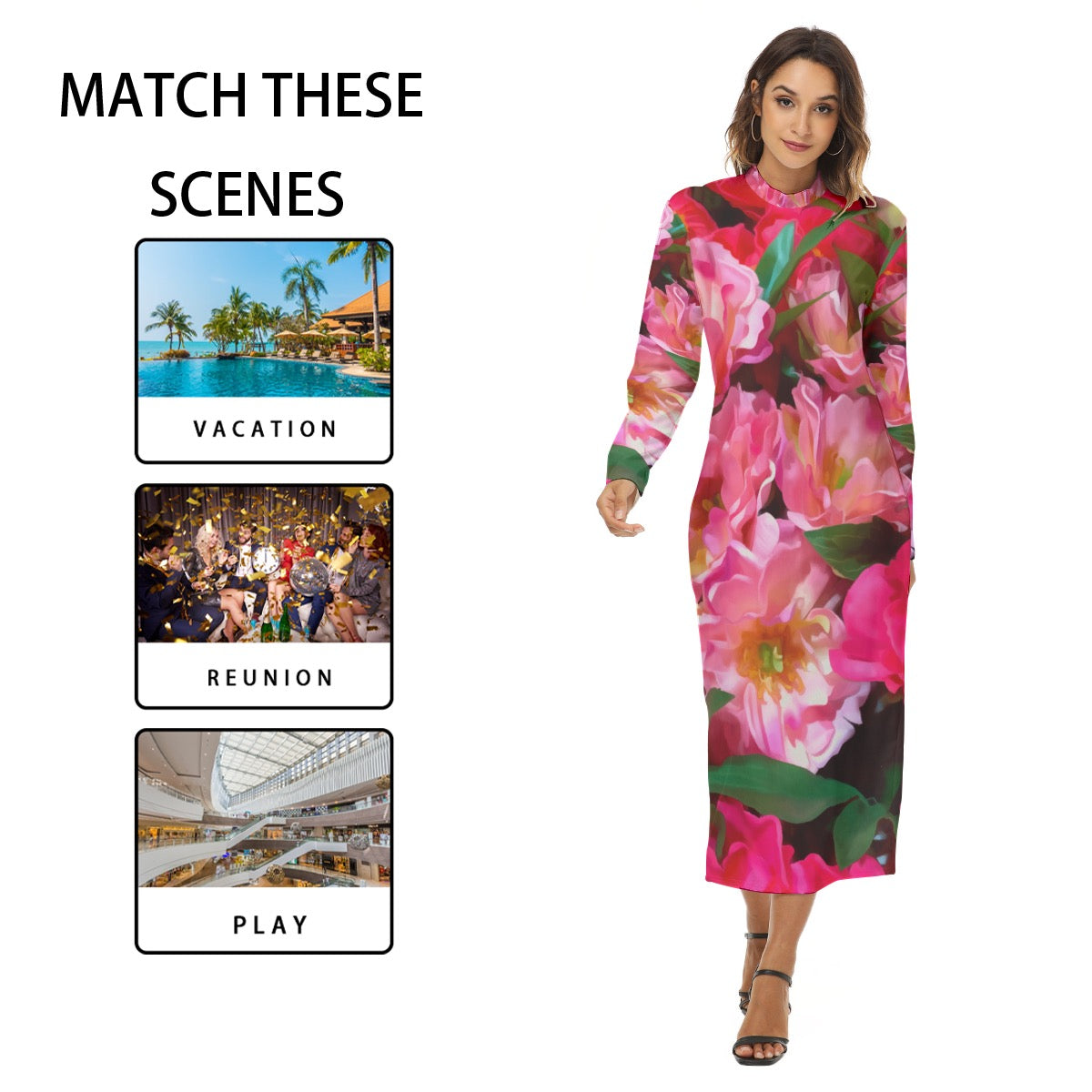 “Summer Blush” Women's Hip Dress