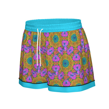 “Matrix” Women's Imitation Silk Pajama Set With Short Sleeve