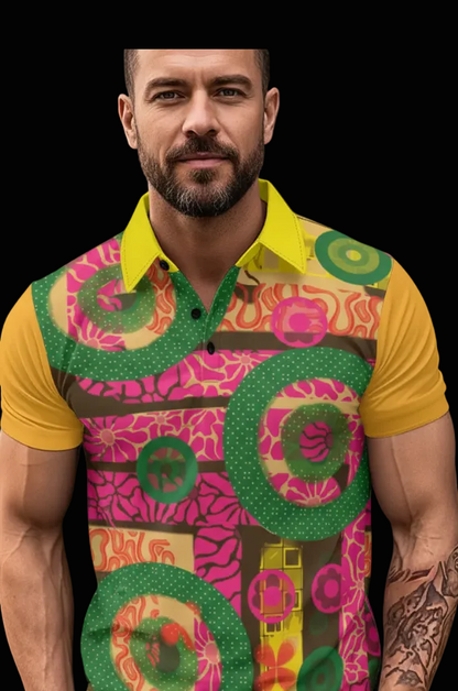 “Neo-Retro” Men's Polo Shirt
