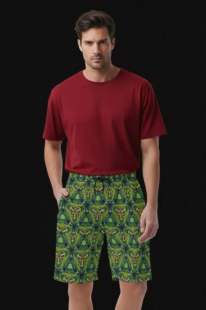 “Echo Green” Men's Casual Short Pants