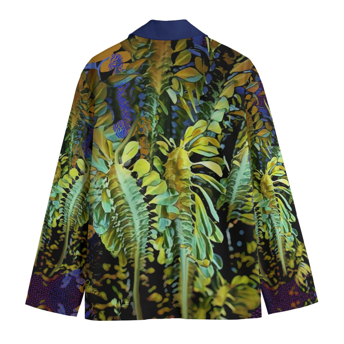 “Spotlight Fern” Men's Casual Flat Lapel Collar Blazer | 245GSM Cotton