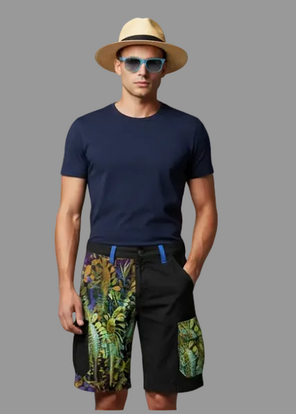 “Spotlight Fern” Men's Cargo Shorts