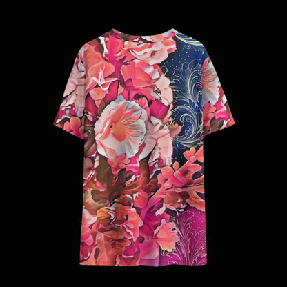 “Celestial Bloom” Children's Round Neck T-Shirt|145GSM Birdseye