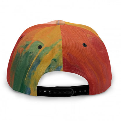 ‘Melt’ Baseball Cap With Flat Brim