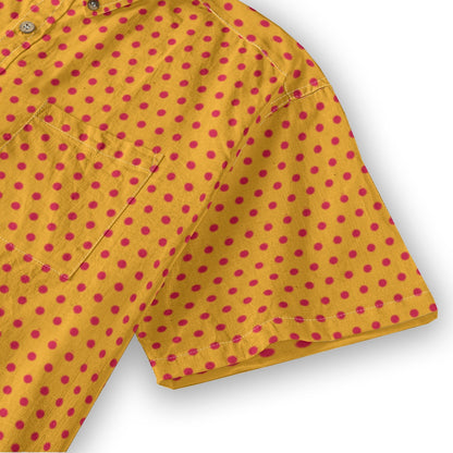 “Red Dot” Men's Breathable Cotton Shirt|125GSM