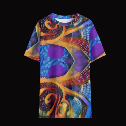 “Colour Vortex” Children's Round Neck T-Shirt|145GSM Birdseye