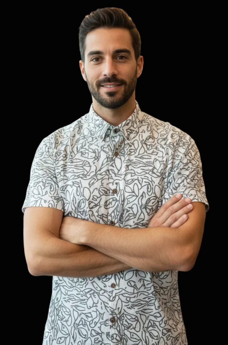 “Doodler” Men's Breathable Cotton Shirt|125GSM