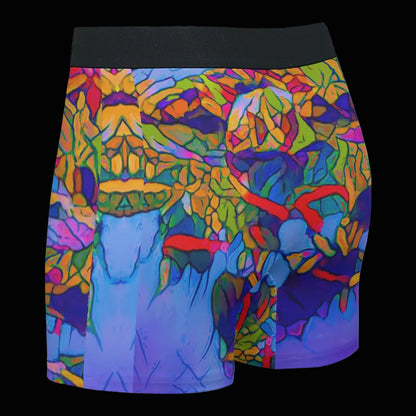 “Cerulean Spectrum” Men's Stretch Boxer Briefs