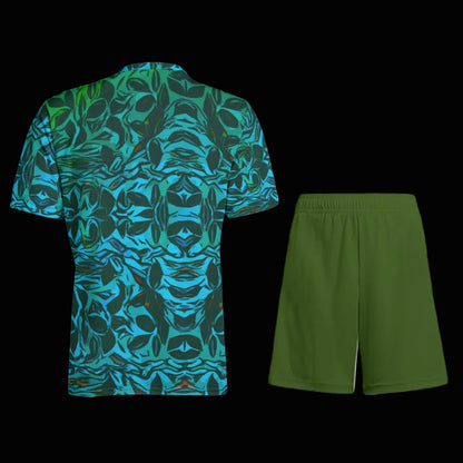 “Tribal Oceanic” Children's Sports T-Shirt Set