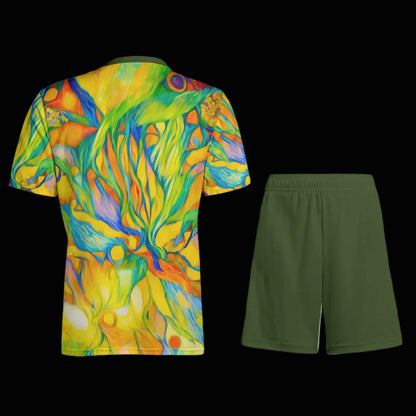 “Iridescent” Children's Sports T-Shirt Set