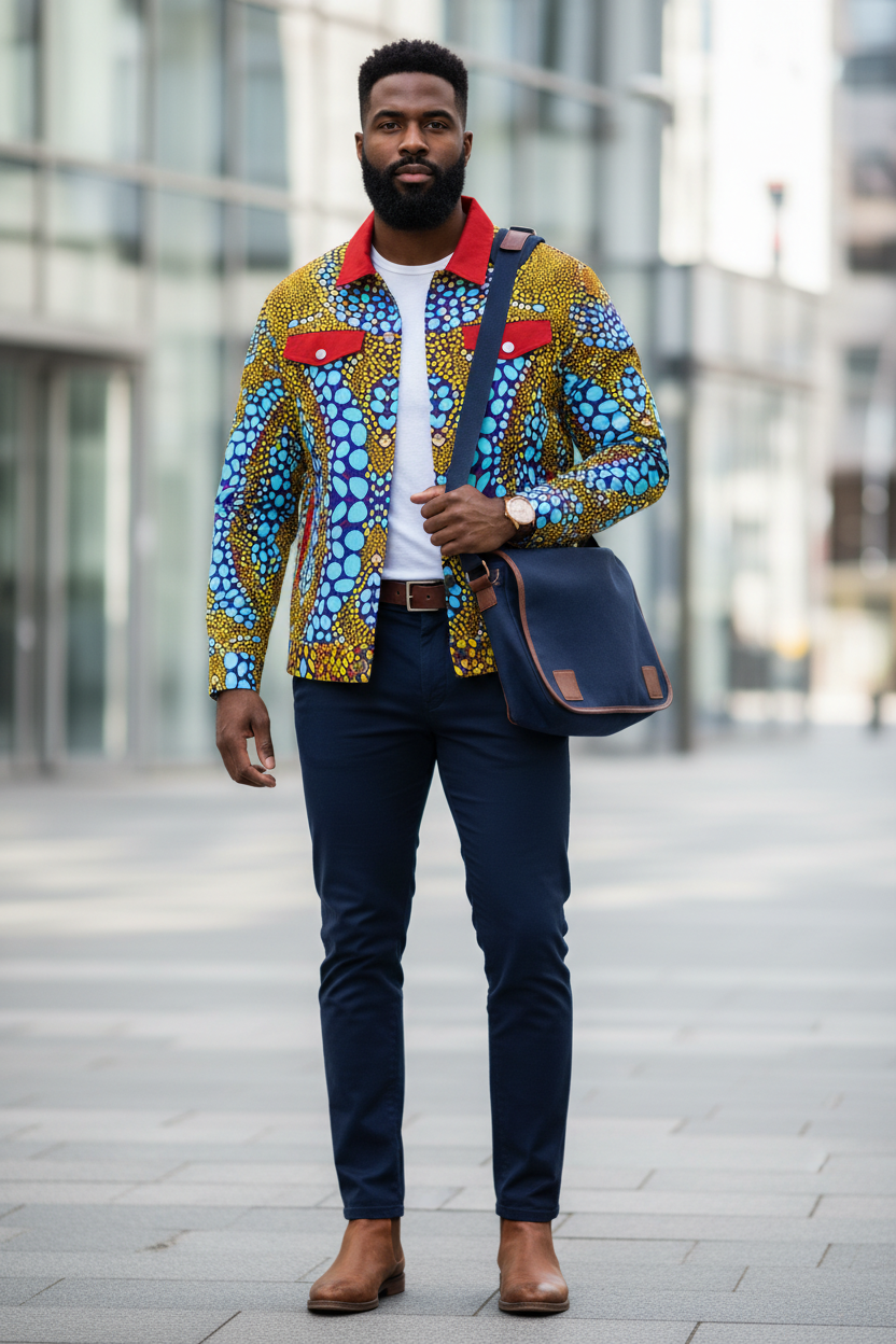 “Sunstone” Unisex Collared Jacket