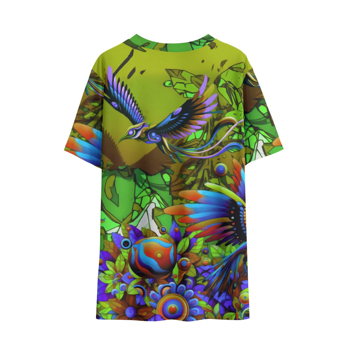 “The delightful garden” - Green Children's Round Neck T-Shirt|145GSM Birdseye