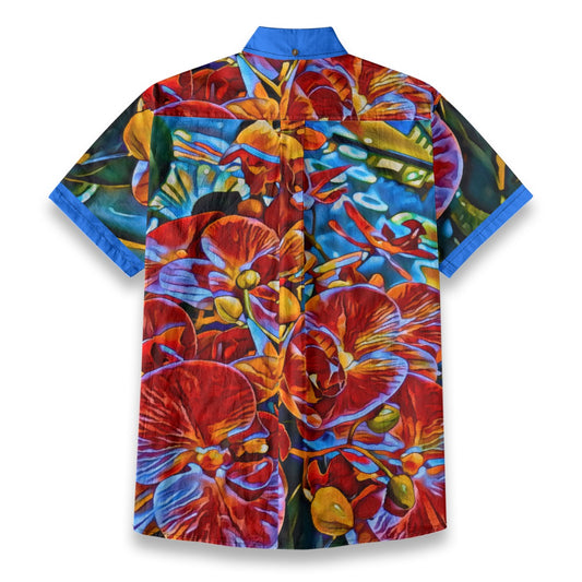 “Orchidae” Men's Breathable Cotton Shirt|125GSM