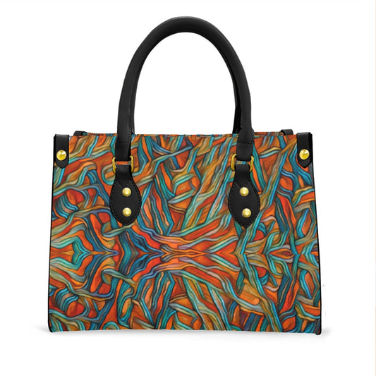 “Outback Breeze” Women's Tote Bag With Black Handle
