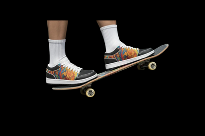 “Gilded Pathways” Men's Low State Leather Stitching Shoes