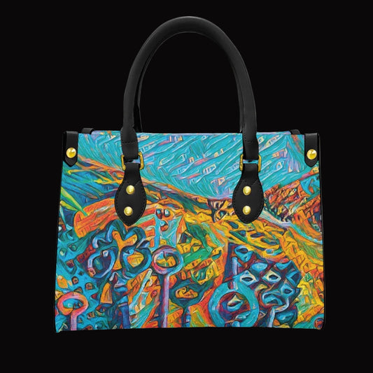 “Peregian” Women's Tote Bag With Black Handle