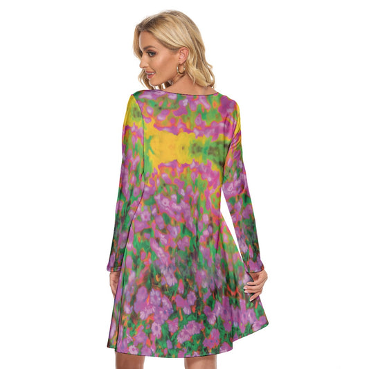 “Festival” Women's Crew Neck Dress
