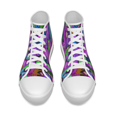 “Labyrinth Purple” Kid's Canvas Shoes