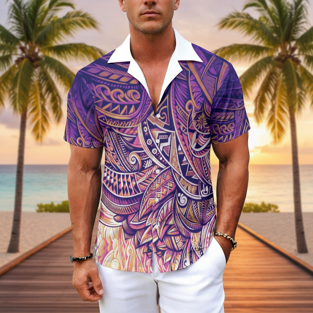 “Nesian” Men's Hawaiian Shirt.