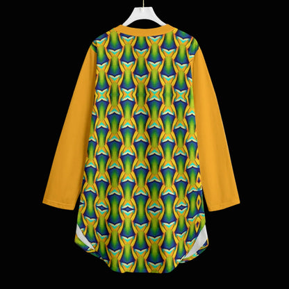 “Emerald Tide” Women's Dress | 180GSM Cotton